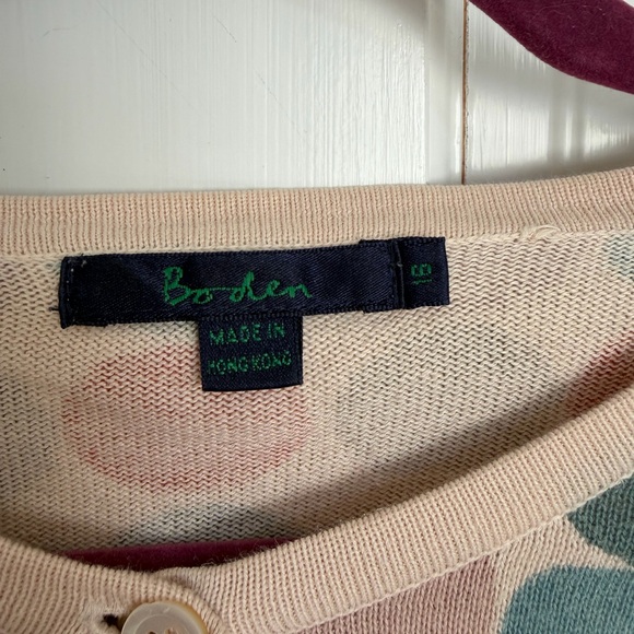Boden Polka Dot Pastel Spring Cardigan Sweater Size UK 18 US 14 M/L - Picture 4 of 5